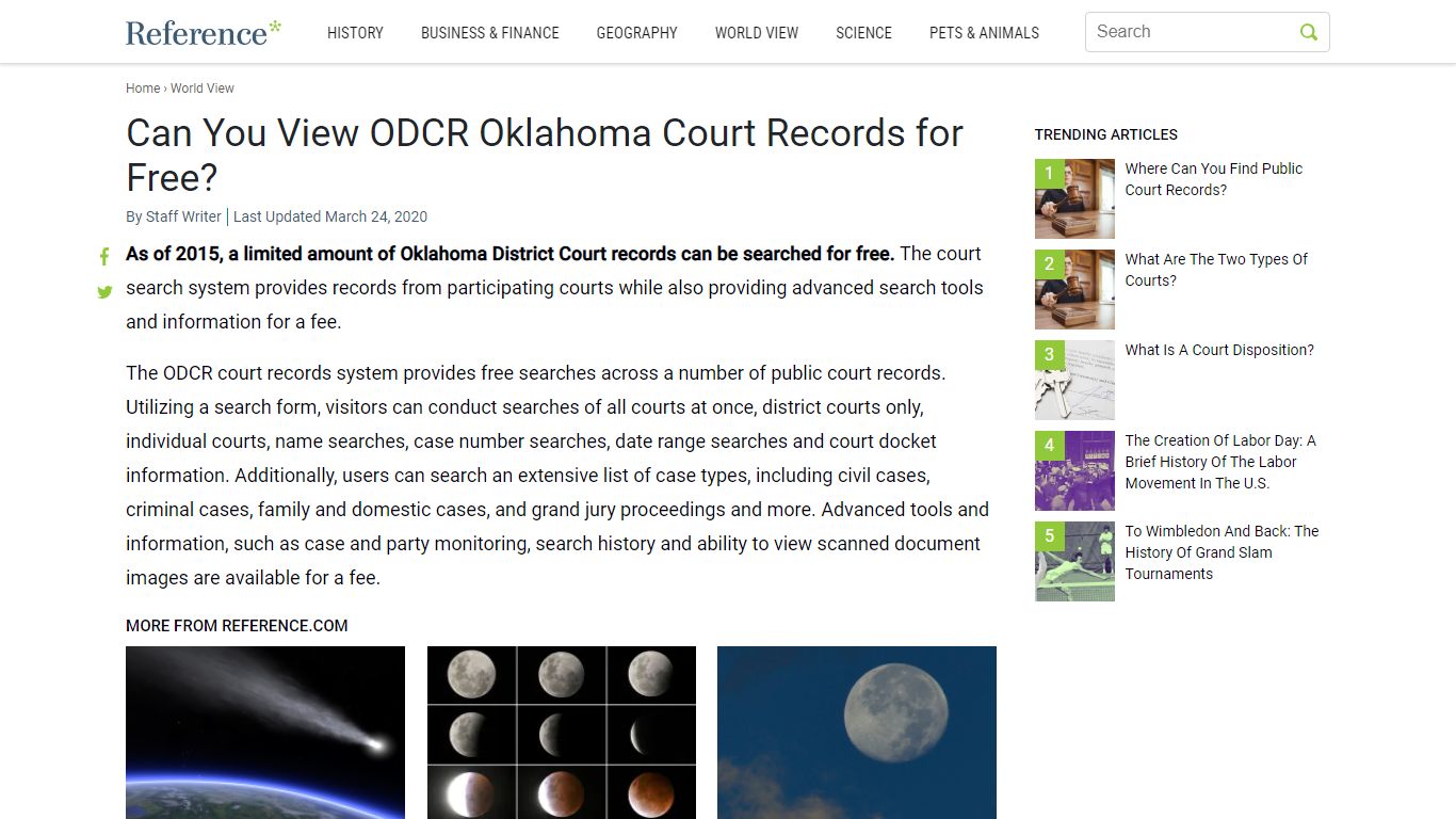 Can You View ODCR Oklahoma Court Records for Free? - Reference.com