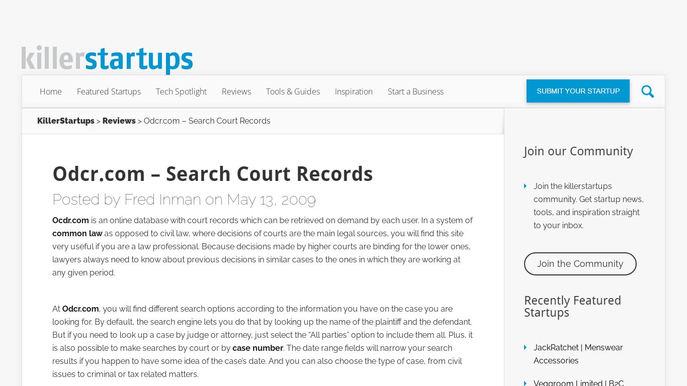 Odcr.com - Search Court Records | Visit odcr.com